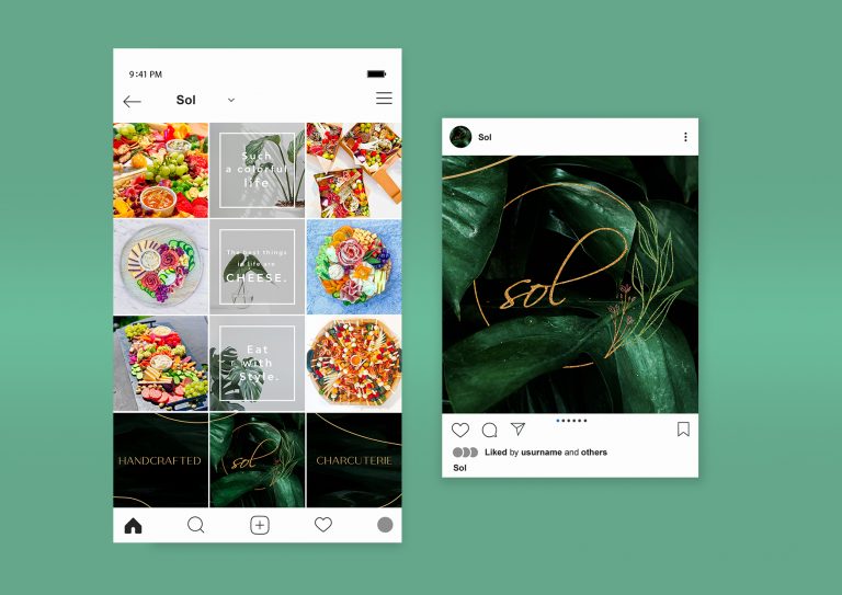 sol mockup instagram
